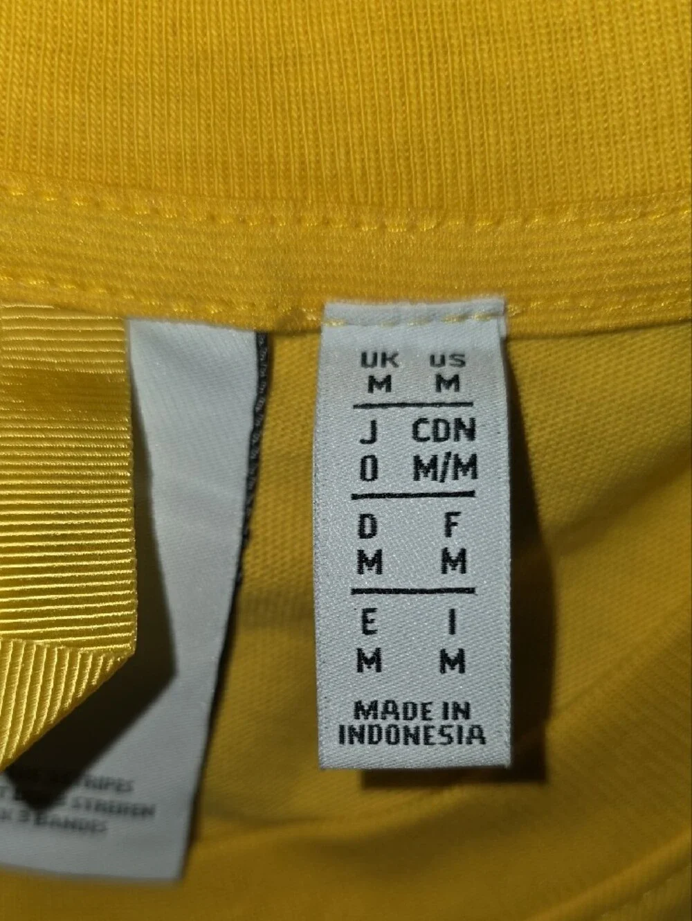 adidas Yellow Tee with Purple Floral and Green Leaf Graphic